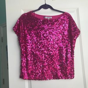 Jennifer Lopez Pink Sparkly Shirt